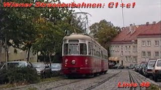 Wiener Strassenbahnen  Typ C1c1  Linie D 1993 [upl. by Ilario]