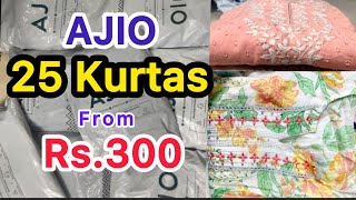 Ajio 25 kurtas from 300must try Anarkali kurtasajio haulajio latest collection chandu vlogs [upl. by Nyre]