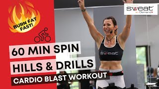 60 Minute Spin Class  FatTorching Hills amp Drills Climb Part 2 Preview  Full Vid Now in Our App [upl. by Isbella]