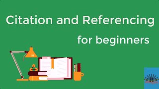 Citation and Referencing for beginners [upl. by Vena]