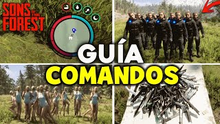 ✅ COMANDOS BÁSICOS en SONS OF THE FOREST Guía Español [upl. by Ymerej940]