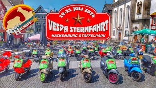 Vespa Sternfahrt Hachenburg und Stöffelpark 1921 Juli 2024  Rusty Helmets on Tour [upl. by Marjy978]