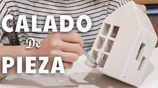 Calando una pieza en estado de cuero Cerámica y Alfarería Tutorial [upl. by Einhoj]