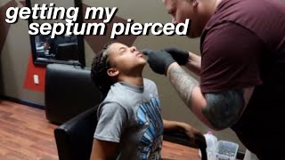 Getting My Septum Pierced  Azlia Williams [upl. by Hachmin]