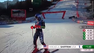 Mikaela Shiffrin  Giant Slalom  Lienz  RUN 1  2023 [upl. by Liberati]