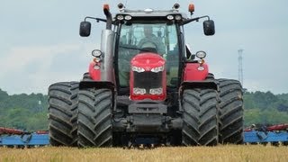 Massey Ferguson 7619  Duport Liquiliser Injecting liquid fertilizer  Loonbedrijf Vollekracht [upl. by Yralih]