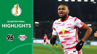 Another Nkunku Show  Hannover 96 vs RB Leipzig 04  Highlights  DFBPokal QuarterFinal [upl. by Pittman]