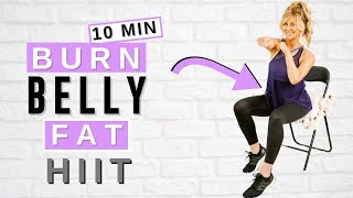 10 Minute Seated Abs Workout For Women Over 50 At Home 🔥 Burn Belly Fat FAST [upl. by Drusilla]