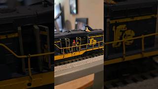 CUSTOM Santa Fe GP7 with workers and exposed motor train hobby custom shorts [upl. by Salomon]