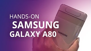 Samsung Galaxy A80 com câmera que gira Handson [upl. by Aveer]