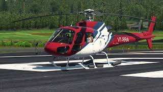 AS350 CowanSim My quick start up [upl. by Stryker]