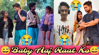 Baby Aaj Raat Ko 😍🤣 New Funny Video  Comedy Video 😂😜😂 rajnishtroll comedy funny [upl. by Sallyann]