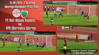 Oberliga FC RotWeiss Koblenz vs VfR Wormatia Worms [upl. by Sesilu787]