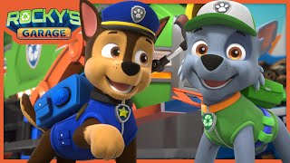 Rocky Makes a Recycled Megaphone for Chase  Rockys Garage PAW Patrol Cartoons for Kids [upl. by Pesek]