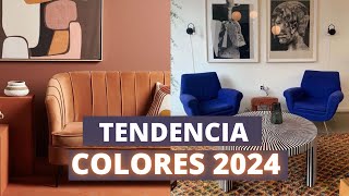 COLORES TENDENCIA 2024 DECORACION DE INTERIORES [upl. by Imas]