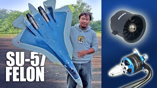 DIY Su57 Felon with Ducted Fan or Pusher Prop  Which One is Better [upl. by Lyns]