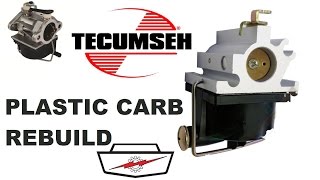 Tecumseh PLASTIC BOWL machined mower carb rebuild part 2 [upl. by Valenta]