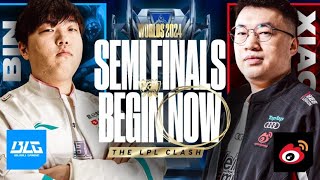 WORLDS FINALS SPOT ON THE LINE  XIAOHU VS BIN  WBG VS BLG WORLDS 2024 SEMIFINALS  CAEDREL [upl. by Aniroc]