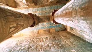 Temple of HathorDendera 4K Stunning temple fantastic colours Exploration of the Temple complex [upl. by Tarrant]