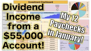 How Much my Dividend Growth Portfolio Paid Me in the Month of January 55000 Account [upl. by Daub690]