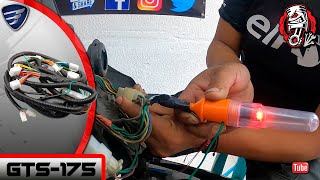 💥ITALIKA GTS175 NO TIENE LUZ 🔦 EN TODA LA MOTO💥 [upl. by Neerod]