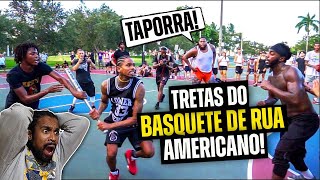 TRASH TALKERS DA GRINGA SAINDO NA MÃO NO MEIO DO RACHA 🔥🏀 Tretas dos Hoopers Americanos [upl. by Ylrebmyk]