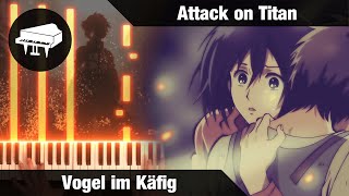 Vogel im Käfig Piano Version amp Sheet Music from Attack on Titan  LucasPianoRoom [upl. by Ongineb]