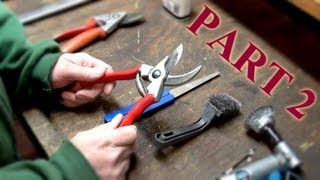 How to Maintain Felco Pruning Shears Part 2 Sharpening [upl. by Auqinahs803]