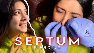 Septum Nose Piercing IrfanAliTattooz more beautiful piercing for girls piercing Addition [upl. by Vincelette]