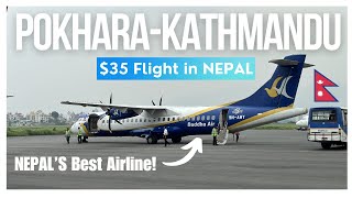 Flying from POKHARAs NEW AIRPORT 😲  Buddha Air ATR72 to Kathmandu  Pashupatinath Darshan [upl. by Artim30]