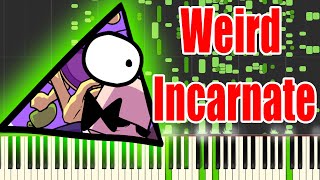 Weird Incarnate  FNF Vs Bill Cipher MIDI Auditory Illusion  Weird Incarnate Piano sound [upl. by Haimes]