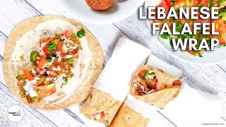 Lebanese Falafel Wrap  Falafel Wrap  How to make Lebanese Wrap  Easy to make wrap recipe [upl. by Etteniuq]