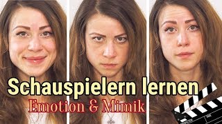 Schauspielern lernen amp Schauspieler werden Emotion amp Mimik im Gesichtsausdruck  Anfänger [upl. by Zoilla]