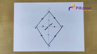 How to Draw a Rhombus Shape Very Easily [upl. by Ahsuat947]