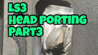 Part 3 Porting Ls3 Heads Intake Length [upl. by Ullund]