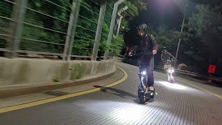 Electric Scooter WEPED FOLD Coupe amp FS in Seoul Bukak Skyway Riding [upl. by Nivled]