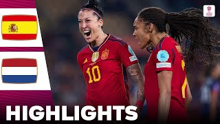 Spain vs Netherlands  Highlights  UEFA Womens Nations League Semi Final 23022024 [upl. by Daus]