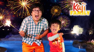 New Year Celebration with Fire Works family fun with Ryans World [upl. by Kidd]