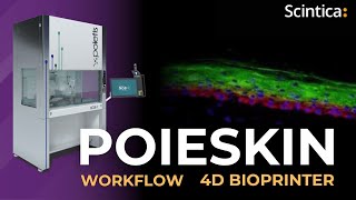 Poieskin Workflow I Poeitis NGBR 4D Bioprinter [upl. by Endys810]