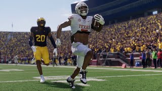 Michigan vs Texas  NCAA Football 9724 Full Game Highlights College Football 25 Sim [upl. by Ahsatak]