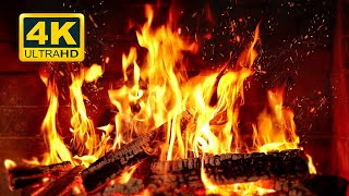 🔥 Cozy Fireplace 4K 12 HOURS Fireplace with Crackling Fire Sounds Fireplace Burning 4K [upl. by Mikkel]