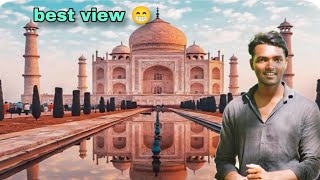 best view in Taj Mahal by train 😱 Agra ka Taj Mahal mrchalakvlog [upl. by Rumilly]