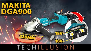 🔥DER MEGA WINKELSCHLEIFER😱  MAKITA 230mm Akku Winkelschleifer DGA900Z  Review amp Test [upl. by Cody]