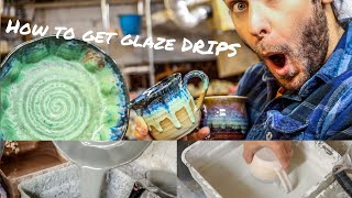 Pottery Glazing Techniques Drips Pouring and More [upl. by Milo]