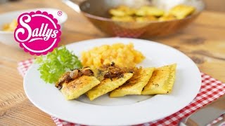 Schwäbische Maultaschen  geschmelzte Maultaschen  Sallys Welt [upl. by Oeniri213]