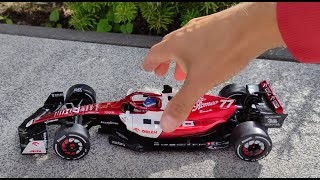 F1 Alfa Romeo c42 Valteri Bottas 118 scale metal model Solido UNBOXING diecast model f1 [upl. by Hildebrandt]