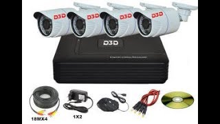 How to install AHD CCTV kit [upl. by Nipsirc15]