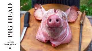 How to professionally debone a pigs head  Pig Butchery [upl. by Riebling]