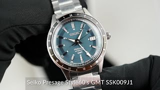 Seiko Presage Style60s GMT SSK009J1 [upl. by Laehcor281]