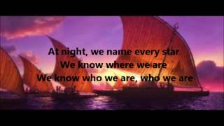 Moana We Know The Way Lyric Video [upl. by Laflam895]